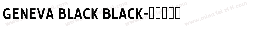 Geneva Black Black字体转换